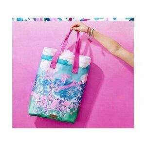 Lilly Pulitzer Let's Go Somewhere Mesh Shopper Tote Bag